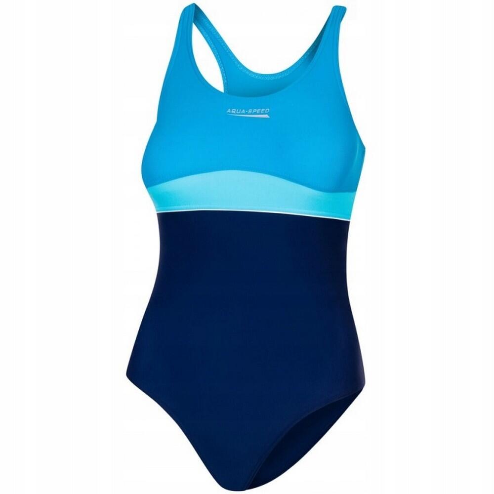 Fato de banho Emily One Piece para rapariga (Azul Marinho / Azul) 2/4