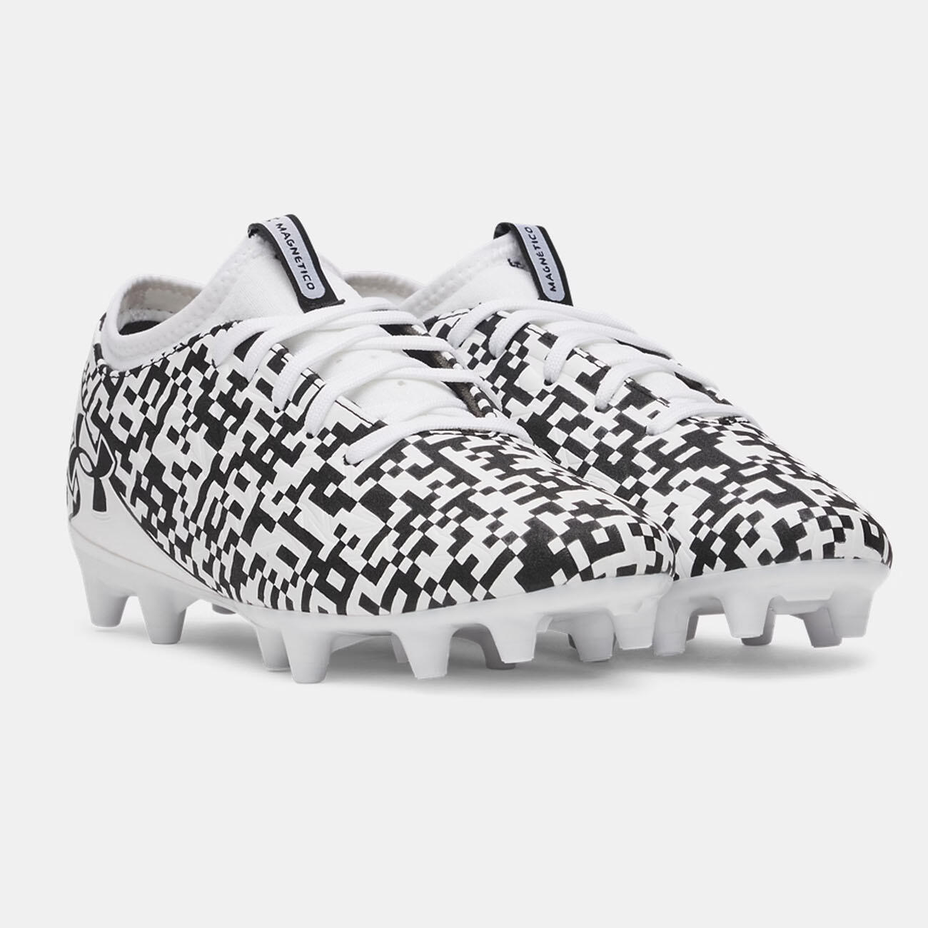 Scarpe da calcio UA Magnetico Select 5 FG Junior bianche e nere 5/5