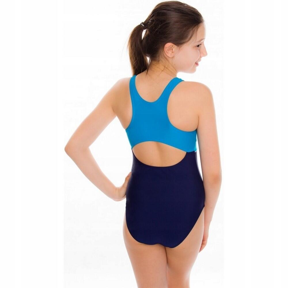 Fato de banho Emily One Piece para rapariga (Azul Marinho / Azul) 4/4