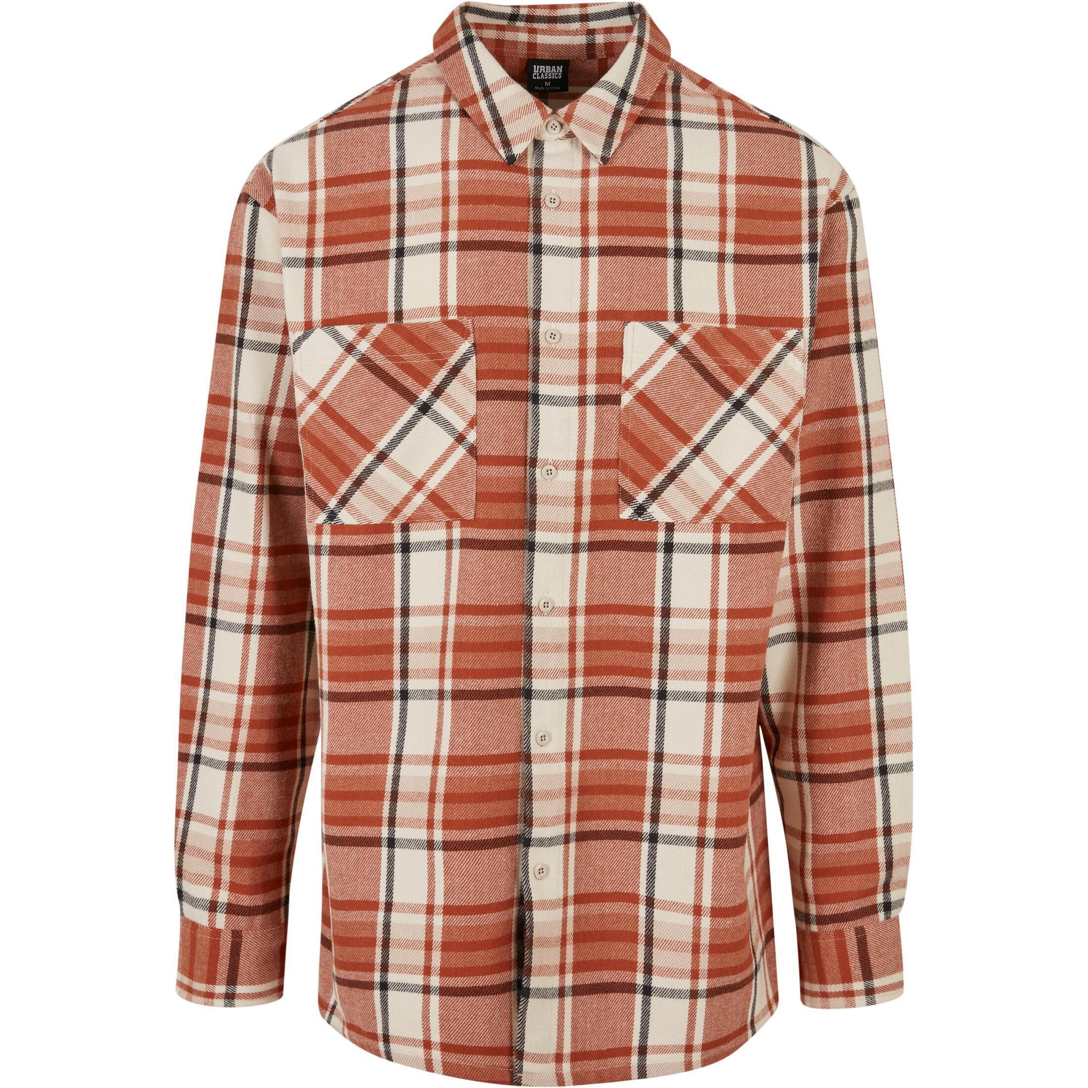 URBAN CLASSICS Camicia a quadri oversize Urban Classics Leaves