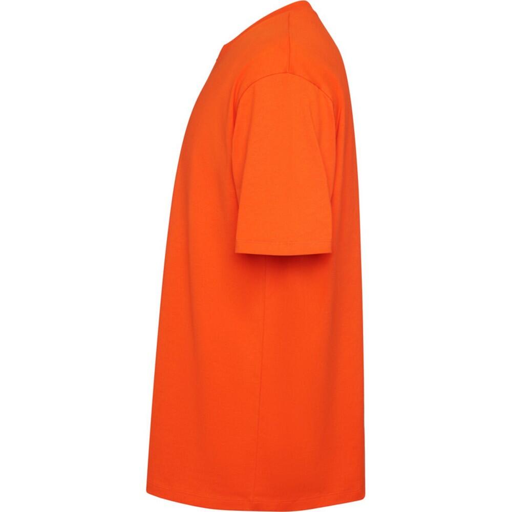 Unisex Bull Oversized Tshirt met korte mouwen voor volwassenen (Vuur Oranje) 3/4