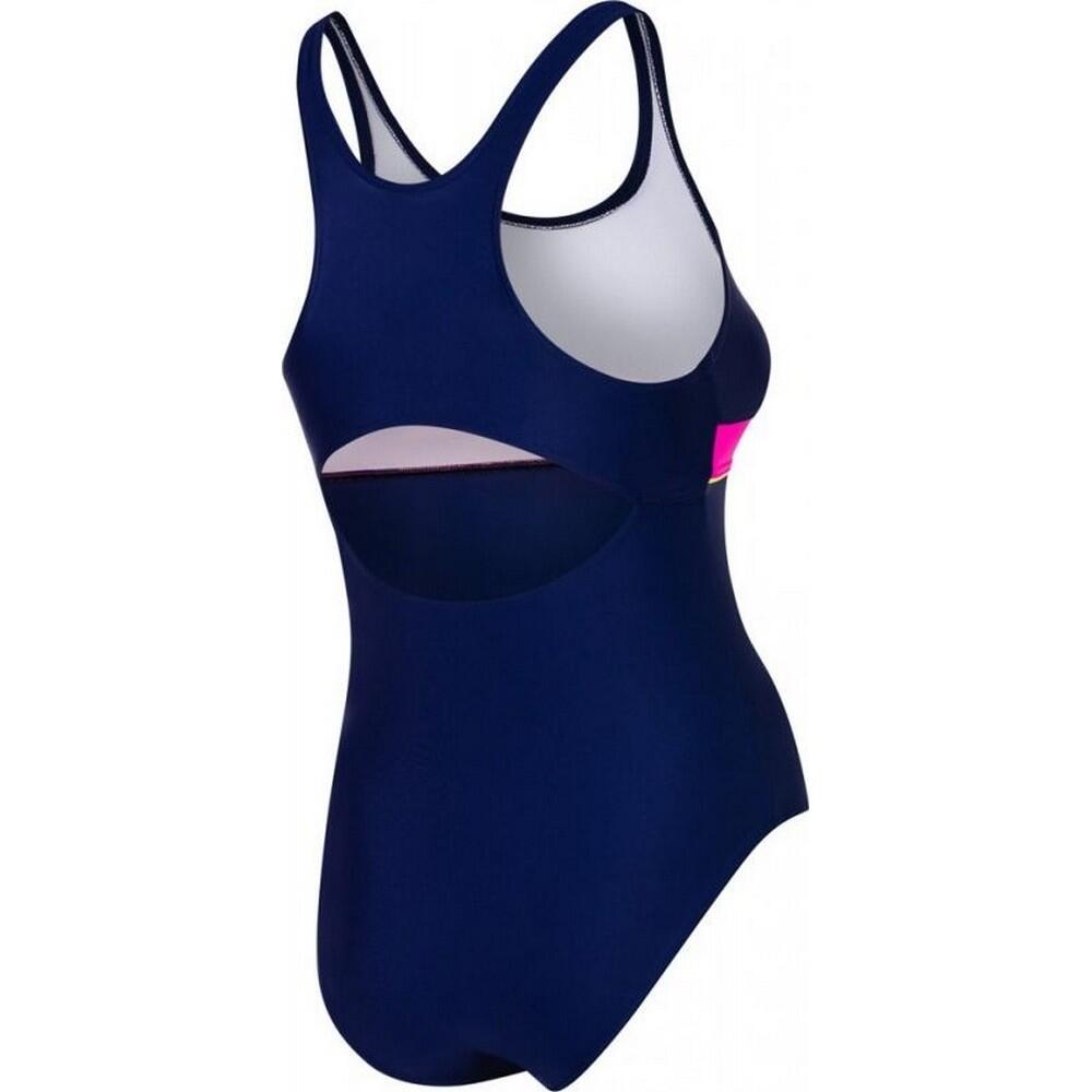 Fato de banho Emily One Piece para rapariga (Azul Marinho / Rosa) 2/2