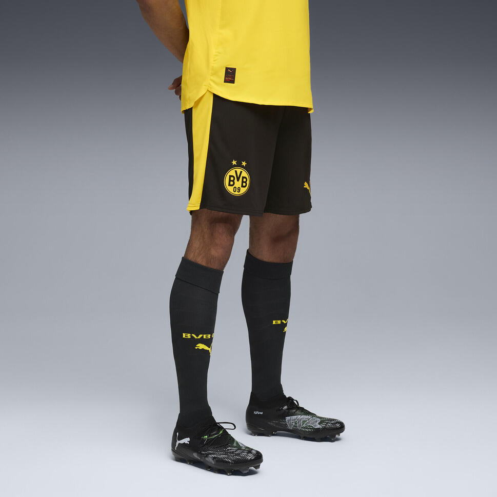 Męskie szorty Borussia Dortmund 25/26 PUMA Black Faster Yellow