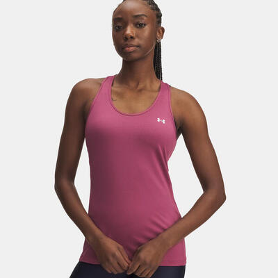Dames sporttanktop ua heatgear® armour racer fuchsia