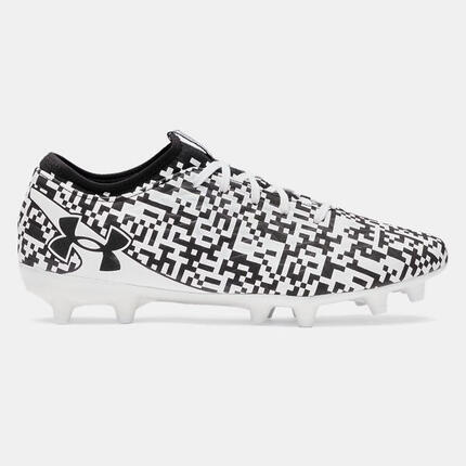 Crampons UA Magnetico Select 5 FG Under Armour Blanc et noir