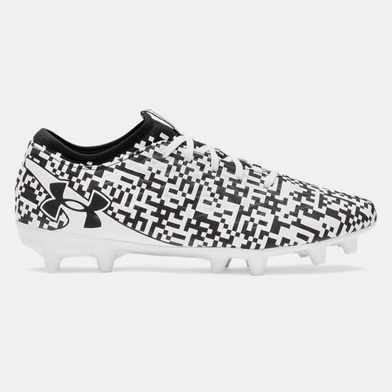 Crampons UA Magnetico Select 5 FG Under Armour Blanc et noir