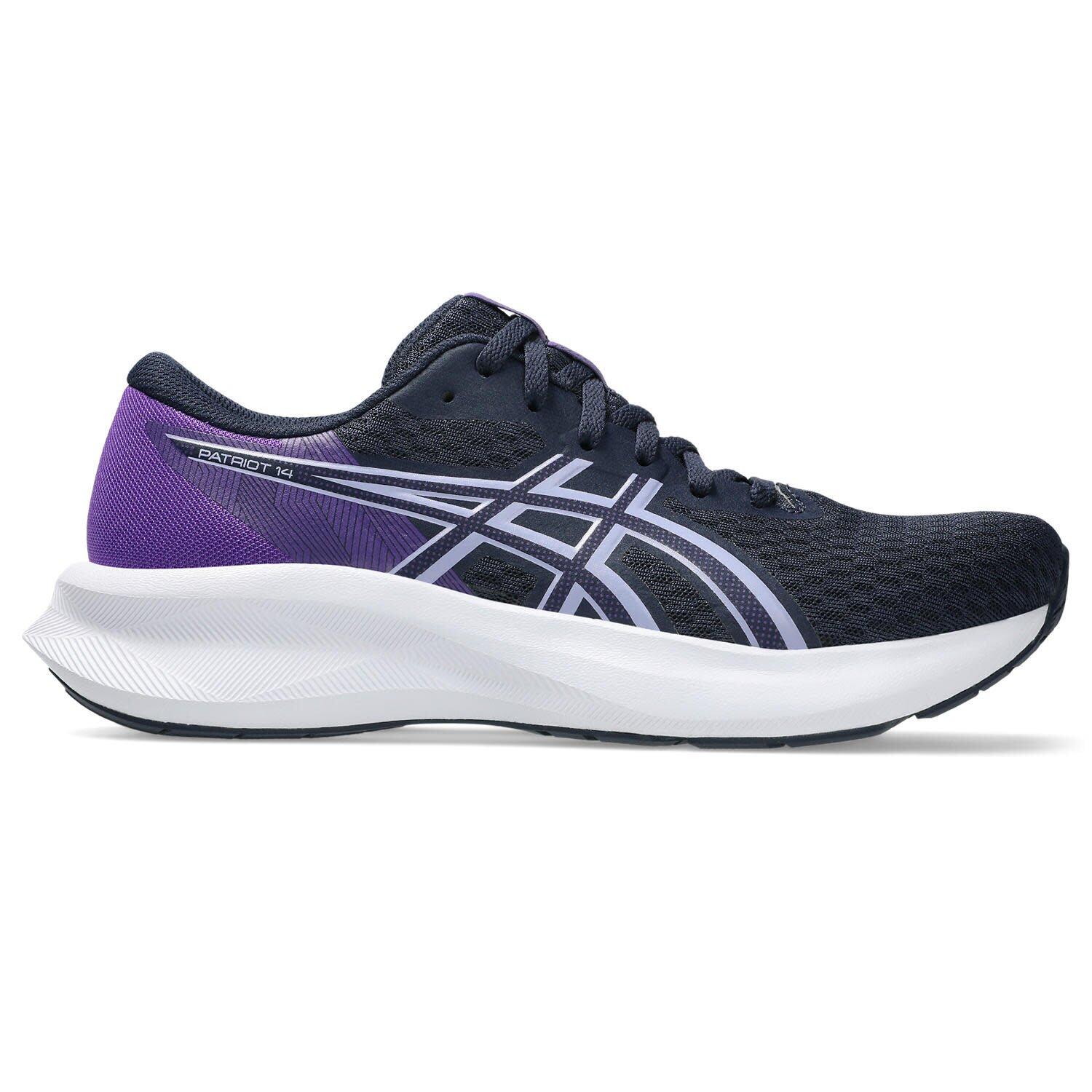 Asics - Chaussures De Running Femme - Asics Patriot 14 W - Midnight/vapor - Chaussures De Sport - Bleu|violet - Decathlon