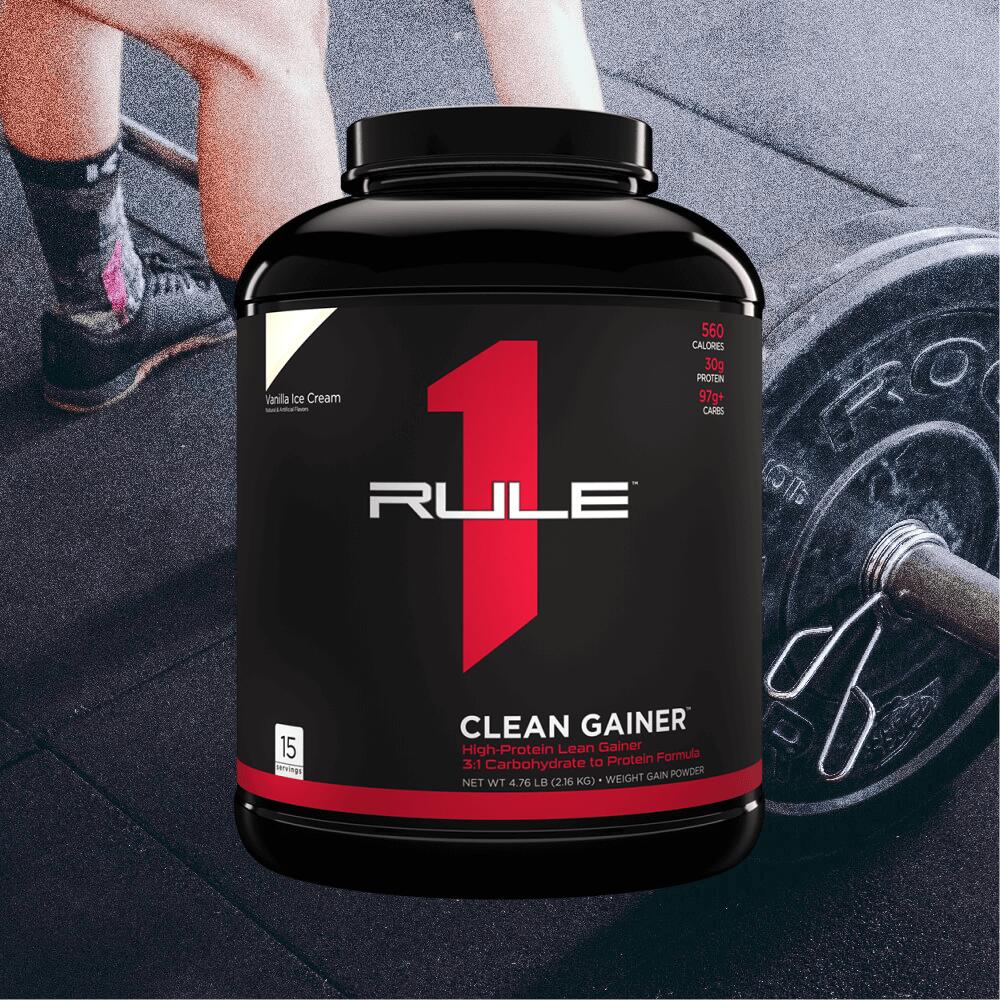 Rule1 R1 Clean Gainer (4,8lbs) Vanilla Ice Cream - Prise de poids 2/3