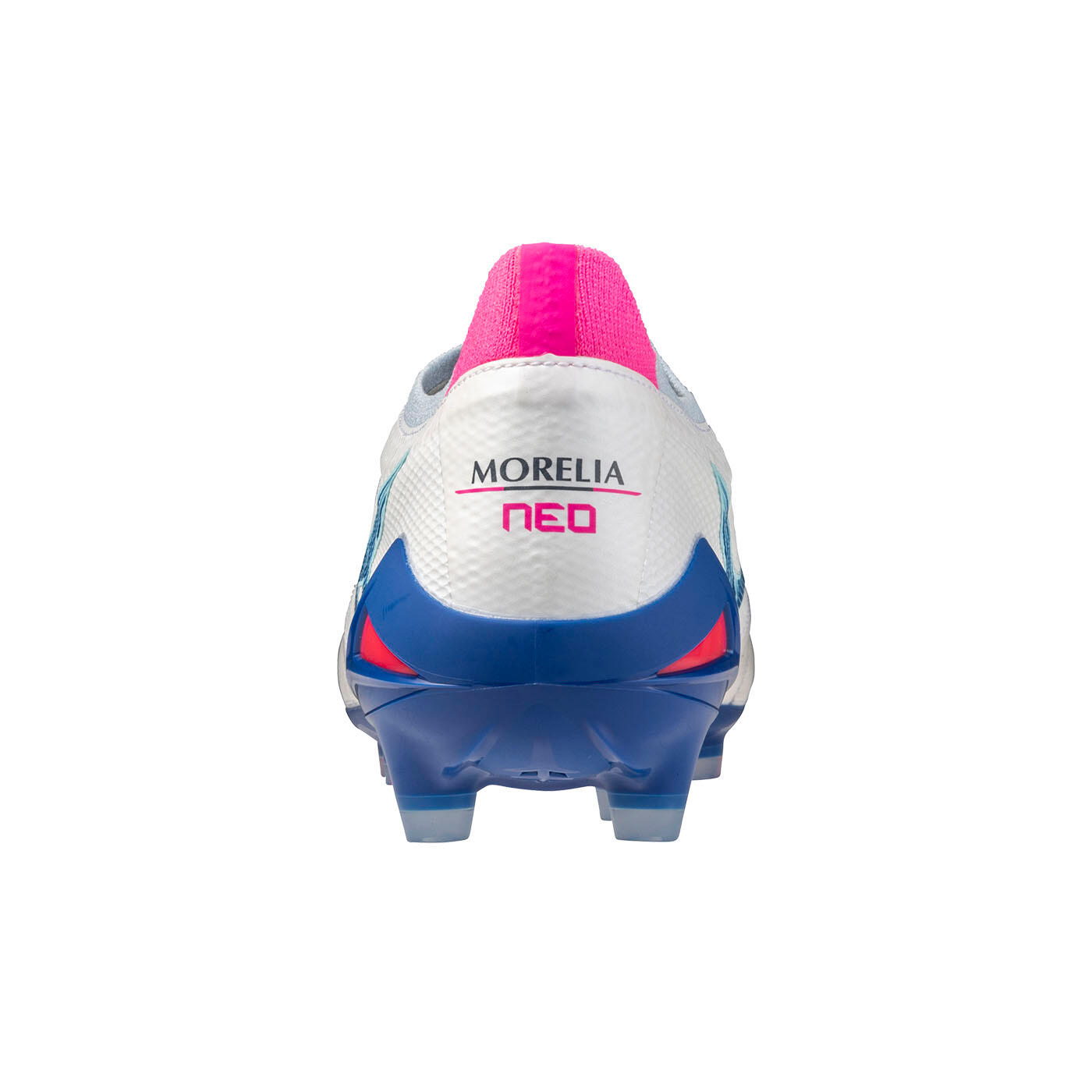 Crampons Mizuno Morelia Neo IV B Elite Blanc, bleu et rose 5/5