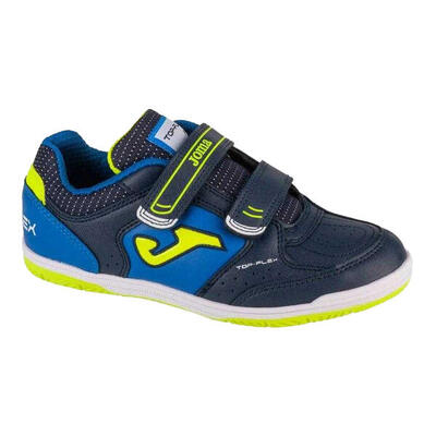 Kinder/kids top flex zaalvoetbalschoenen (marineblauw/groen)