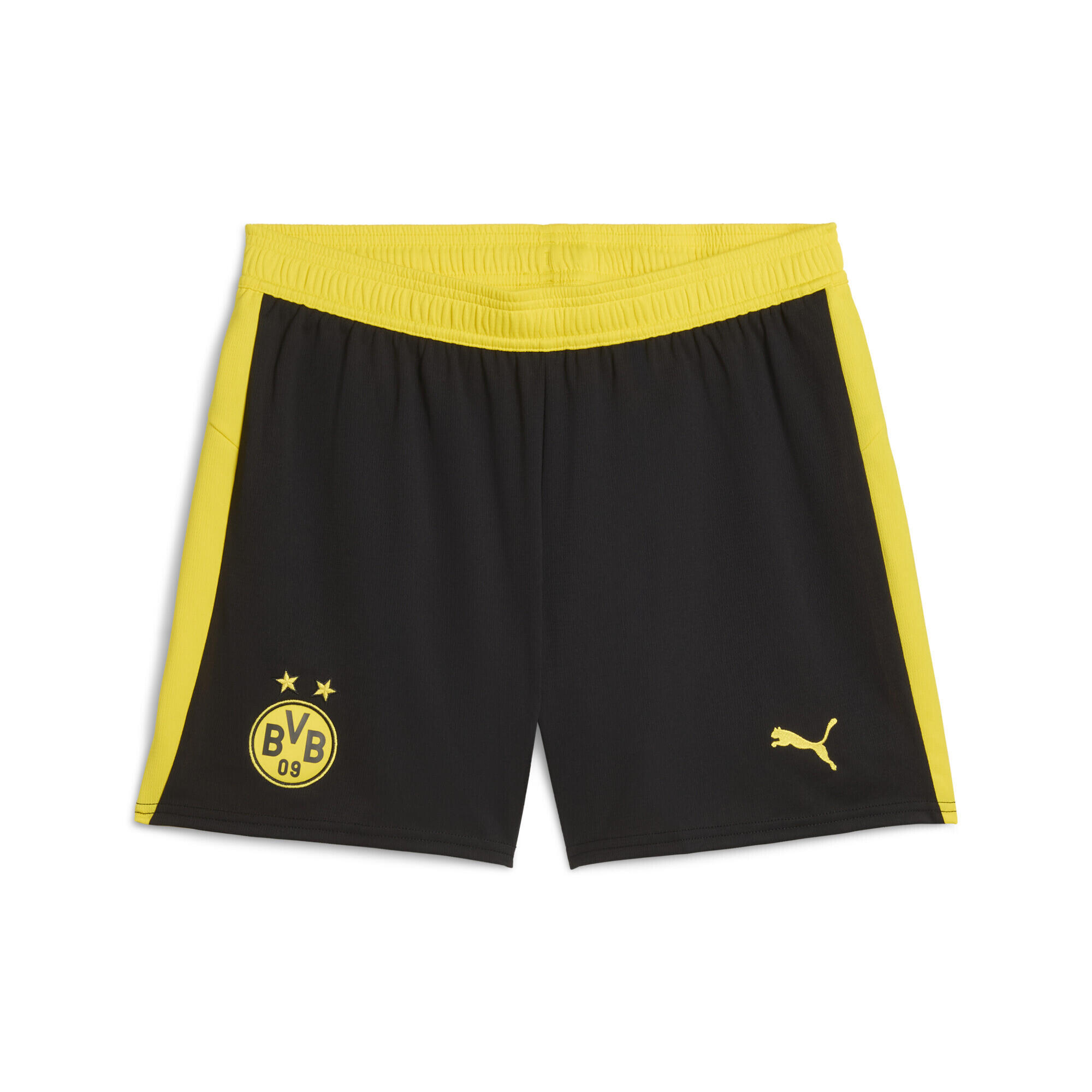 Damskie szorty Borussia Dortmund 25/26 PUMA Black Faster Yellow