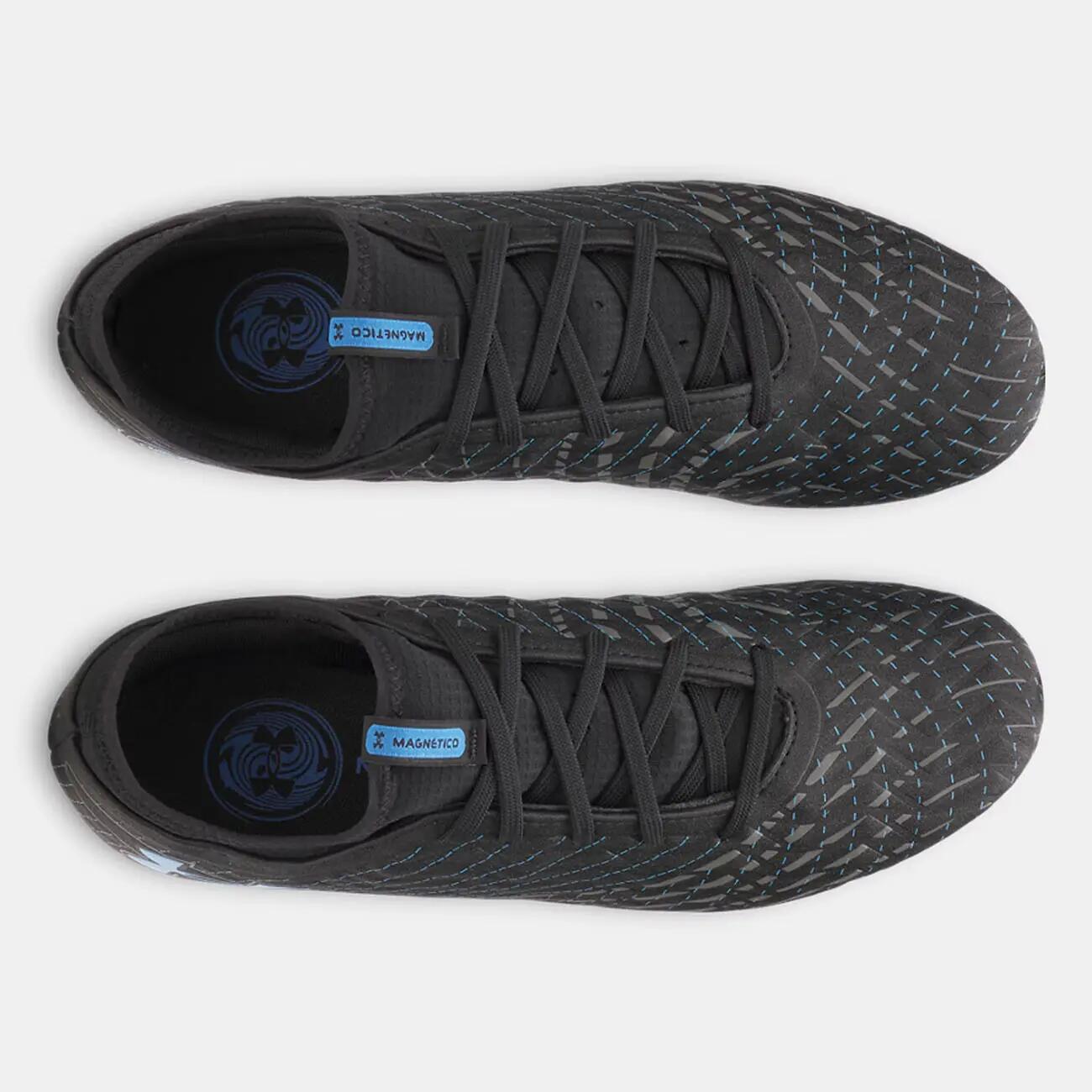 Crampons UA Magnetico Select 5 FG Under Armour Noir, gris et bleu 4/6