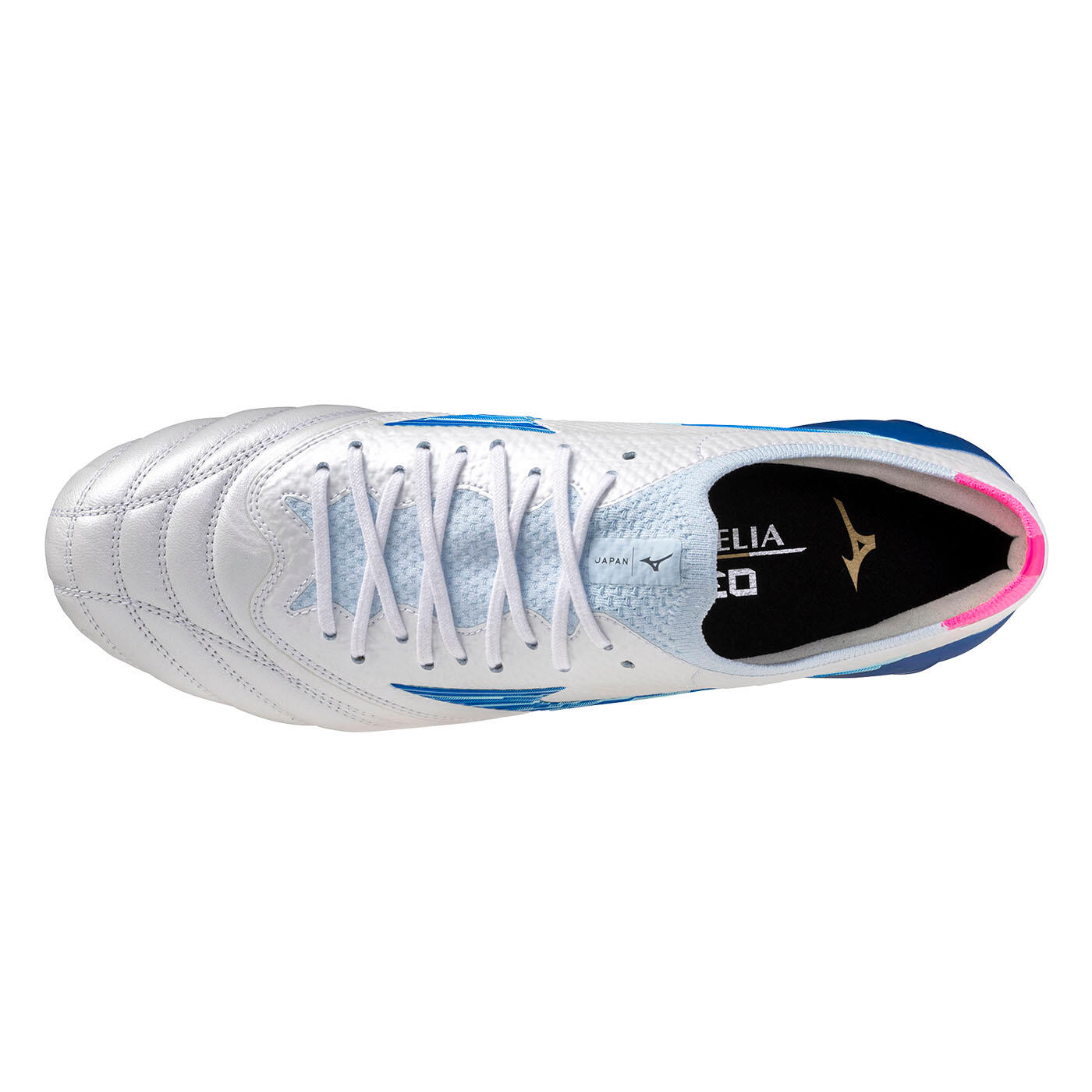 Crampons Mizuno Morelia Neo IV B Japan Blanc, bleu et rose 4/6