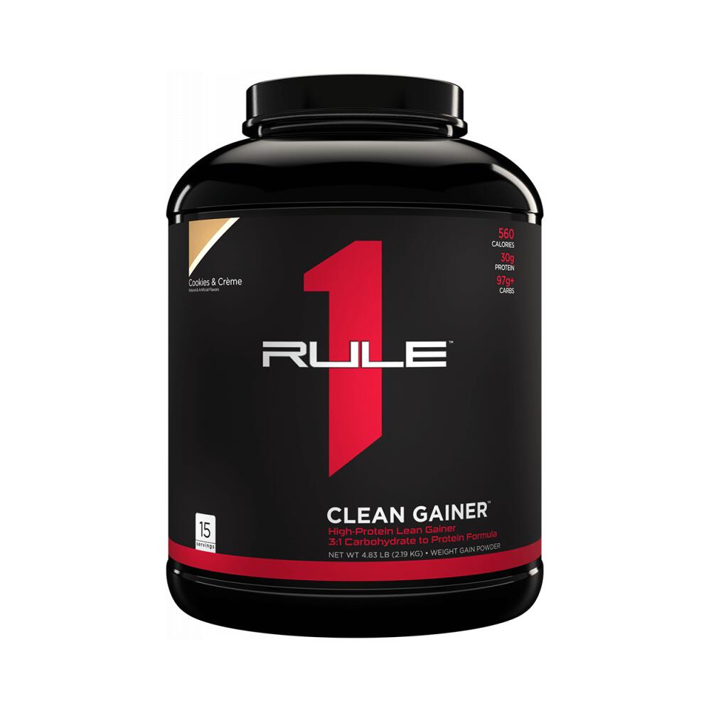 Rule1 - Rule1 R1 Clean Gainer (4,8lbs) Cookies & Creme - Prise De Poids - Sans Créatine - Bcaa - Decathlon