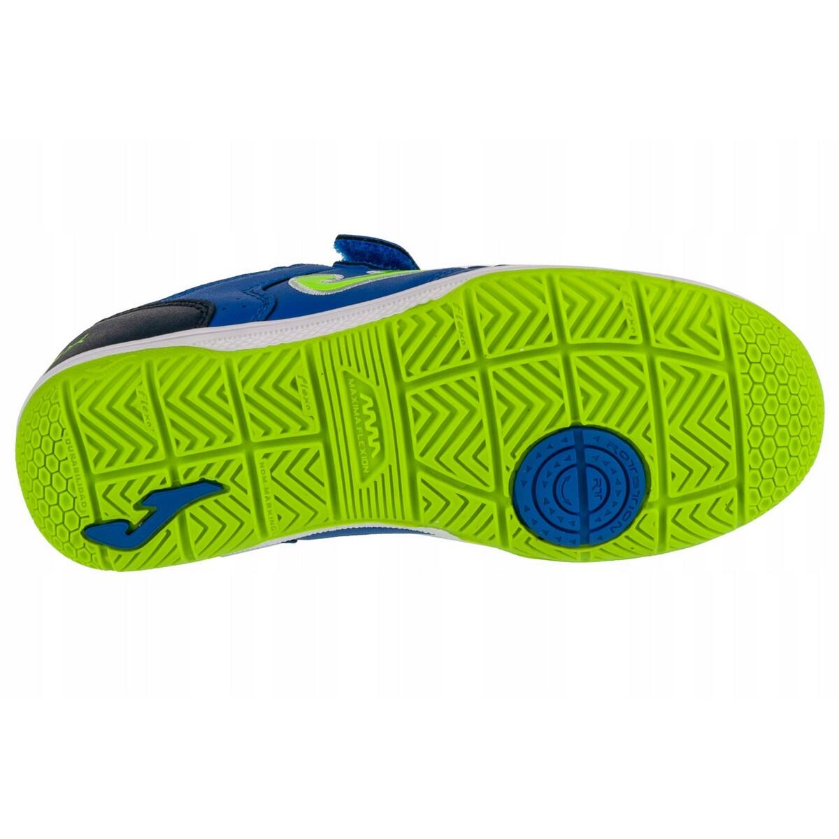 Chuteiras de futebol de salão Top Flex para crianças e jovens (Azul) 4/4