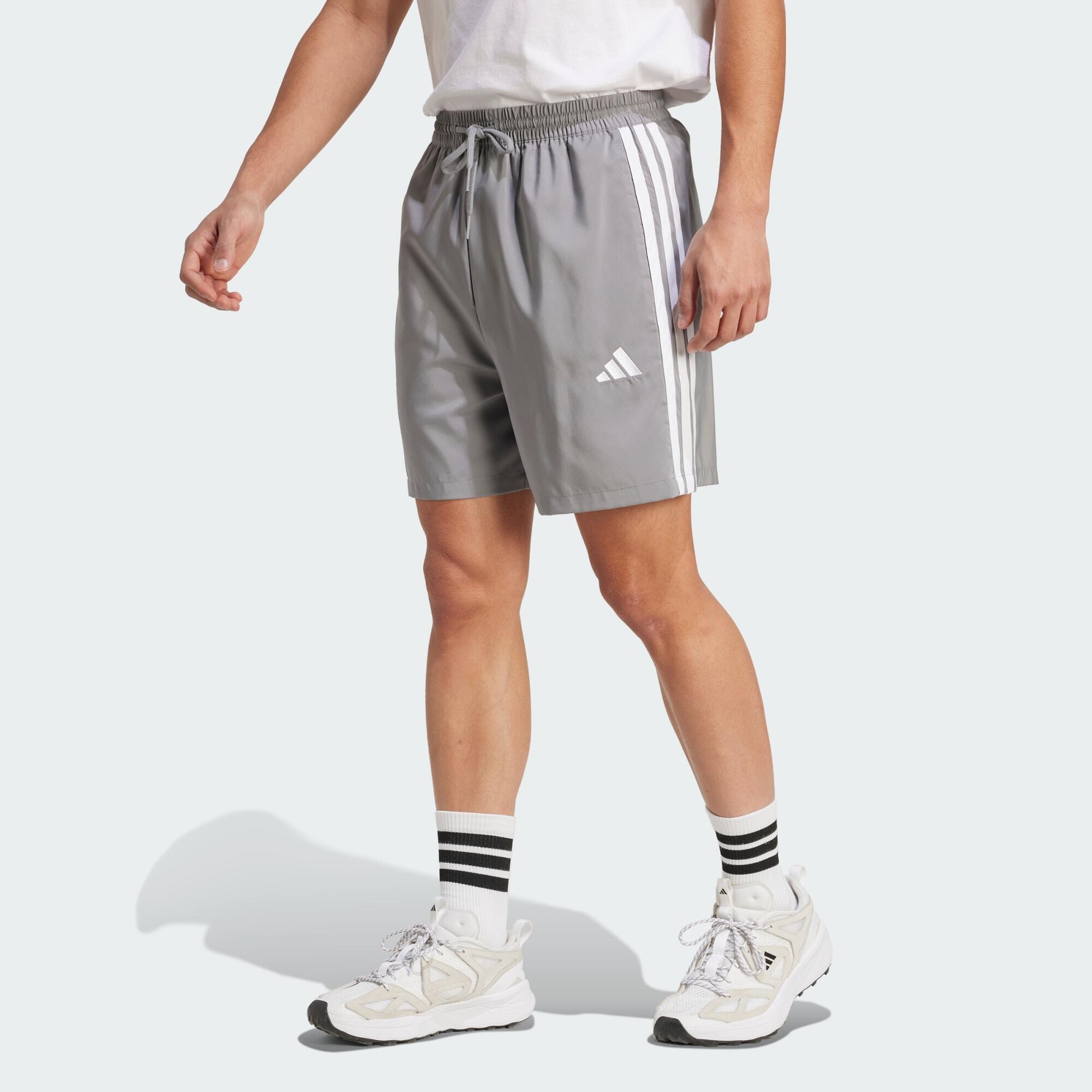 Adidas - Short Essentials 3 Bandes Chelsea - Short - Blanc|gris - Decathlon