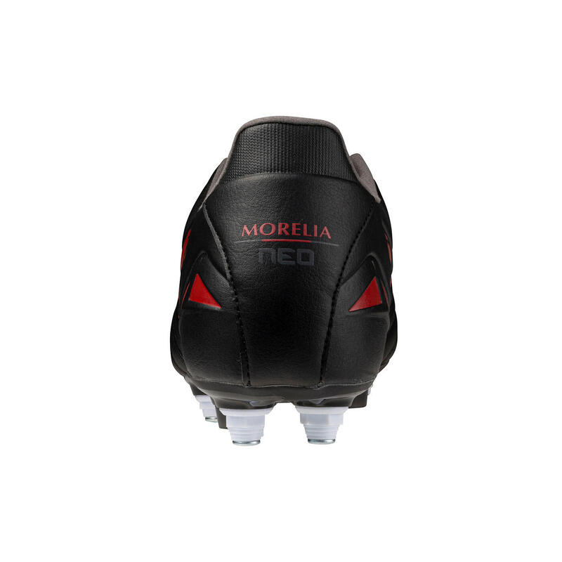 Ghete de fotbal Mizuno Morelia Neo IV Pro Mix negru și roșu
