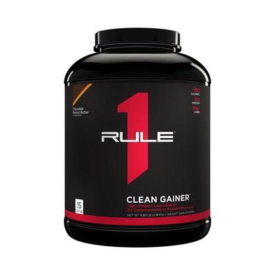Rule1 r1 clean gainer (4,8lbs) chocolate fudge - gewichtstoename