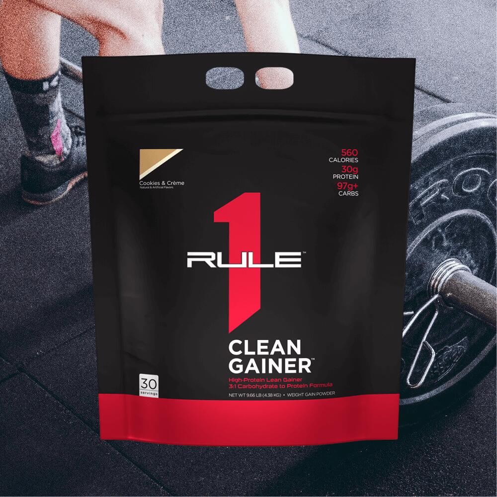Rule1 R1 Clean Gainer (9,6lbs) Cookies & Creme - Prise de poids - Sans Créatine 2/3
