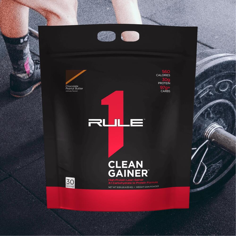 Rule1 R1 Clean Gainer (9,6lbs) Chocolate Peanut Butter - Prise de poids 2/3