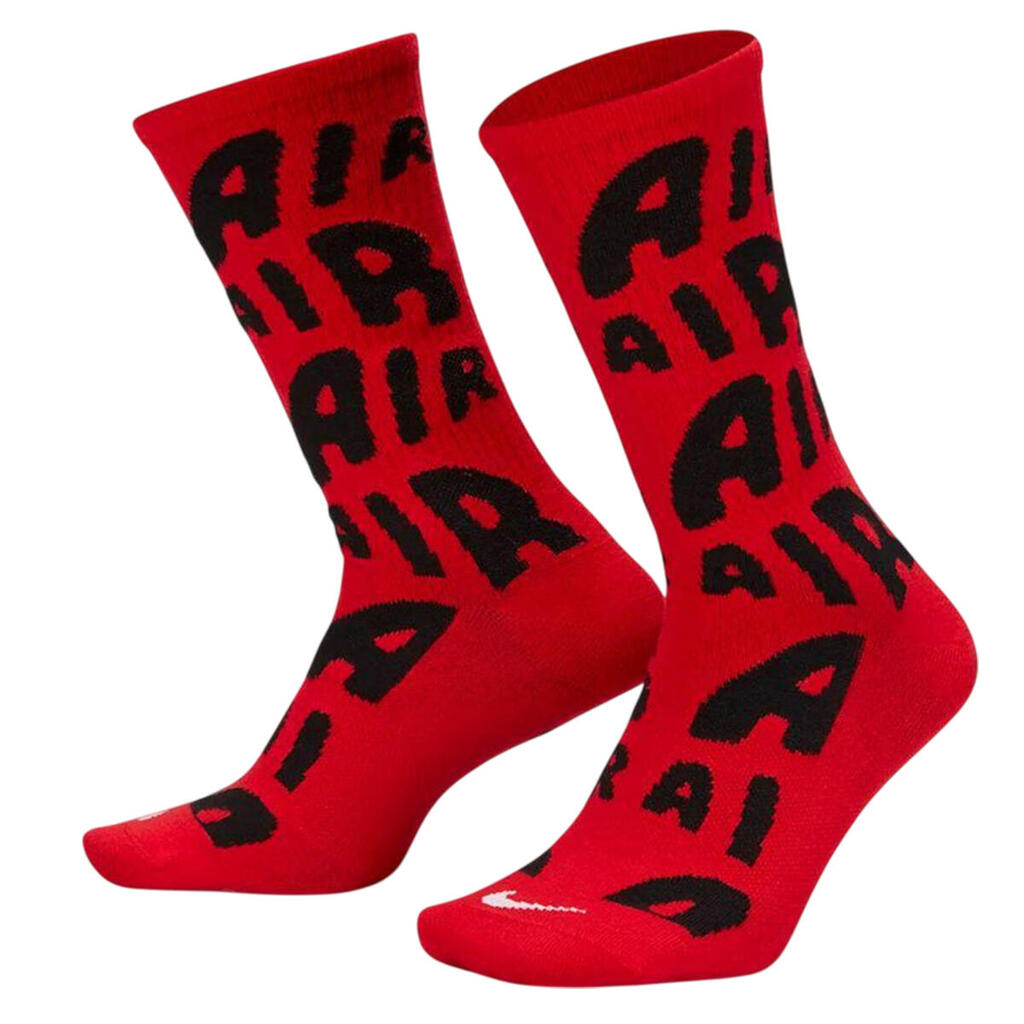 Unisex Adult Essentials Everyday Socks (Red)