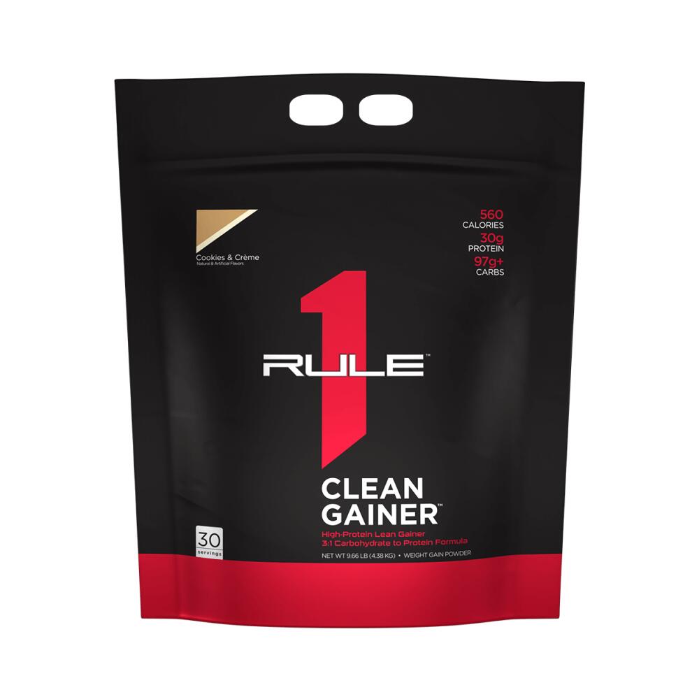 Rule1 - Rule1 R1 Clean Gainer (9,6lbs) Cookies & Creme - Prise De Poids - Sans Créatine - Bcaa - Decathlon