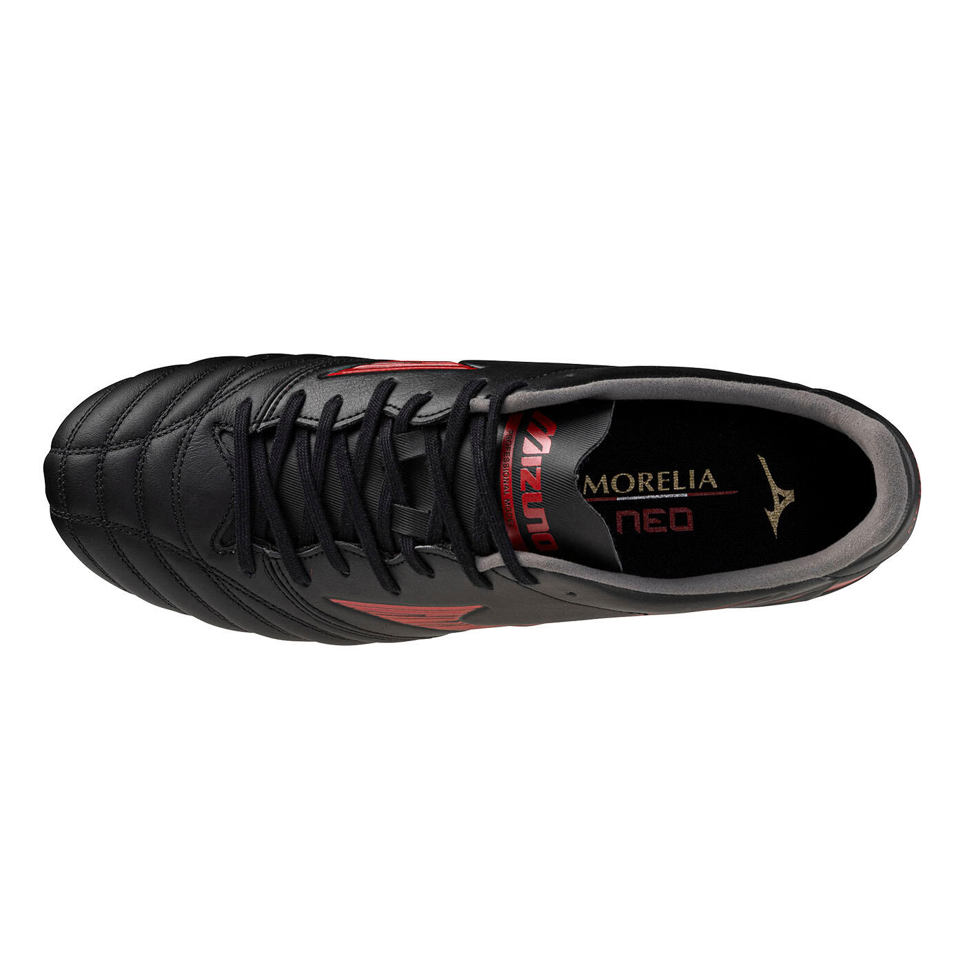 Crampons Mizuno Morelia Neo IV Pro Mix Noir et rouge 4/7