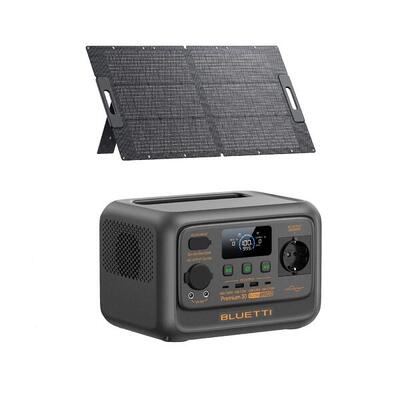 Kit tragbare Powerstation BLUETTI Premium 30 V2 + Solarpanel 100 W (0% MwSt)