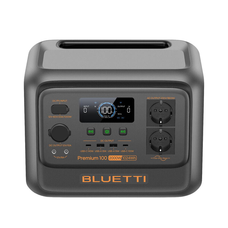 Kit stație de alimentare BLUETTI Premium 100 V2 + panou solar 200 W
