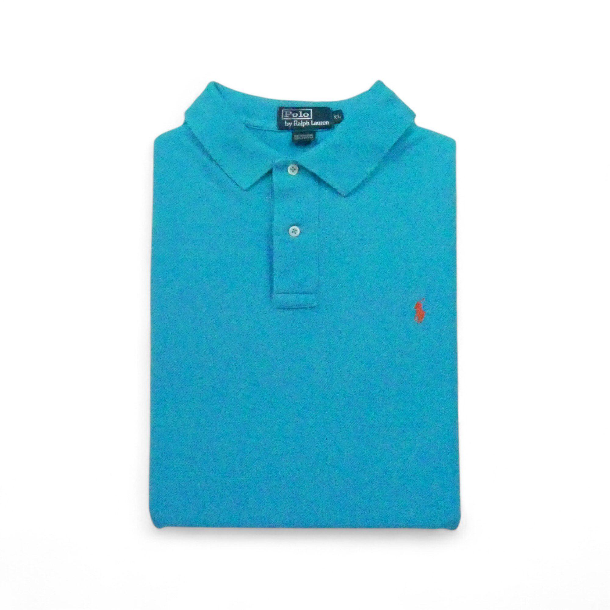 RALPH LAUREN Reconditionné - Polo manches courtes Homme Turquoise - Bon État