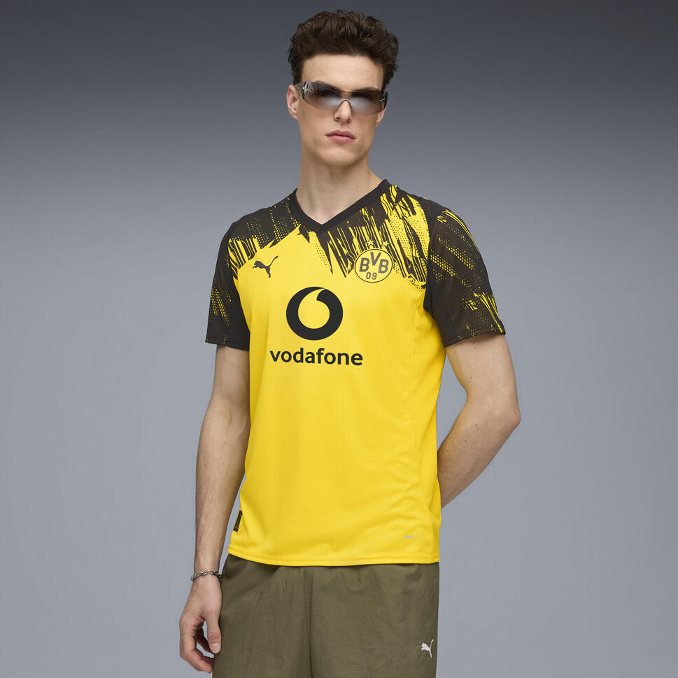 Męska koszulka domowa Borussia Dortmund 25/26 PUMA Faster Yellow Black