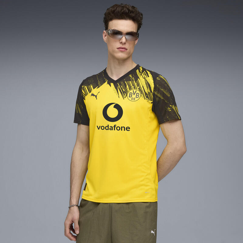 Tricou fotbal bărbați regular fit, mânecă scurtă 25/26 Heimtrikot, galben PUMA