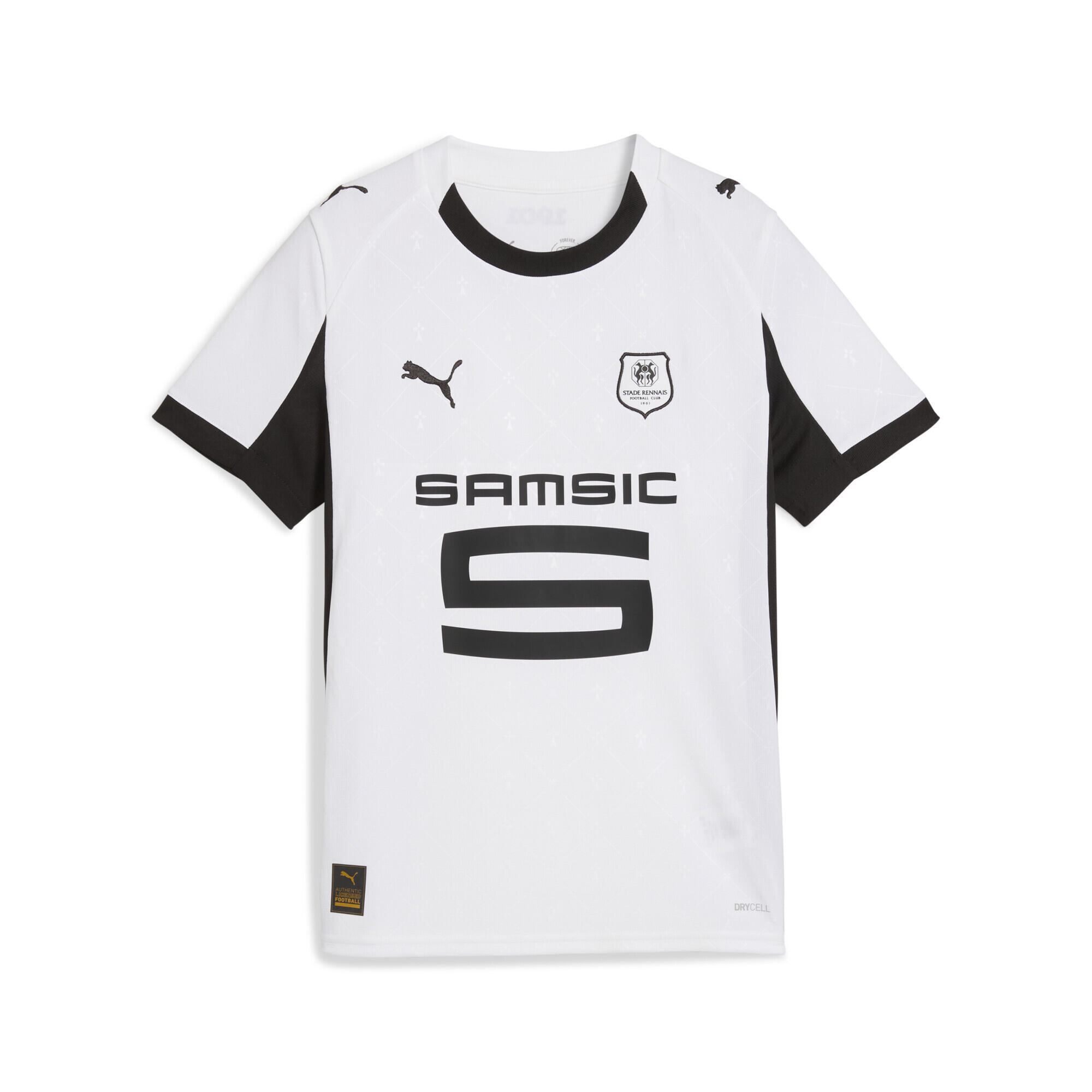 Młodzieżowa koszulka wyjazdowa Stade Rennais F.C. 25/26 PUMA White Black