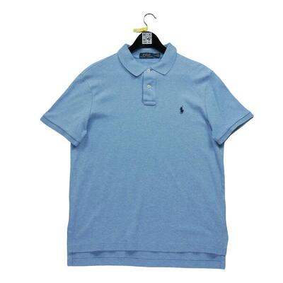 Seconda Mano - Maglietta polo a maniche corte per uomo azzurra - Stato buono