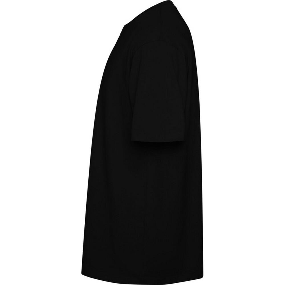 Unisex Bull Oversized Tshirt met korte mouwen voor volwassenen (Massief zwart) 3/4
