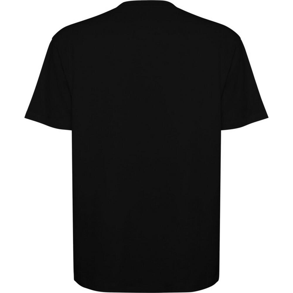 Unisex Bull Oversized Tshirt met korte mouwen voor volwassenen (Massief zwart) 2/4