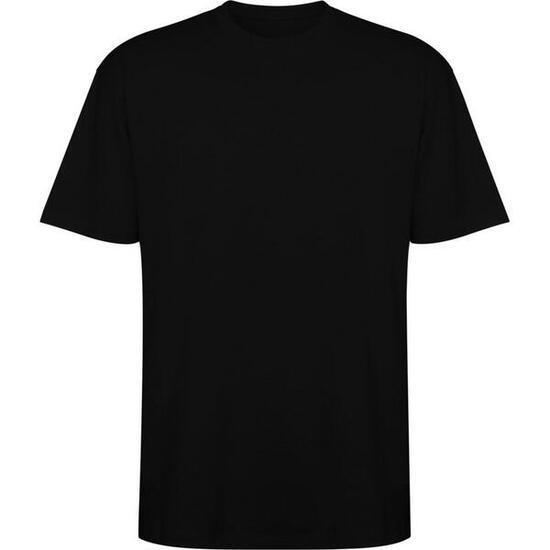 Unisex Bull Oversized Tshirt met korte mouwen voor volwassenen (Massief zwart)