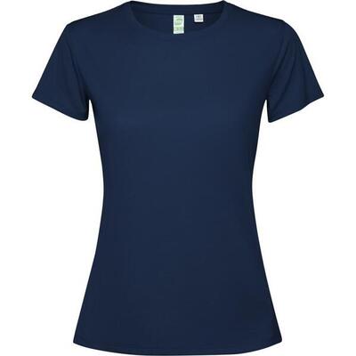 Dames estoril tshirt met korte mouwen (marineblauw)