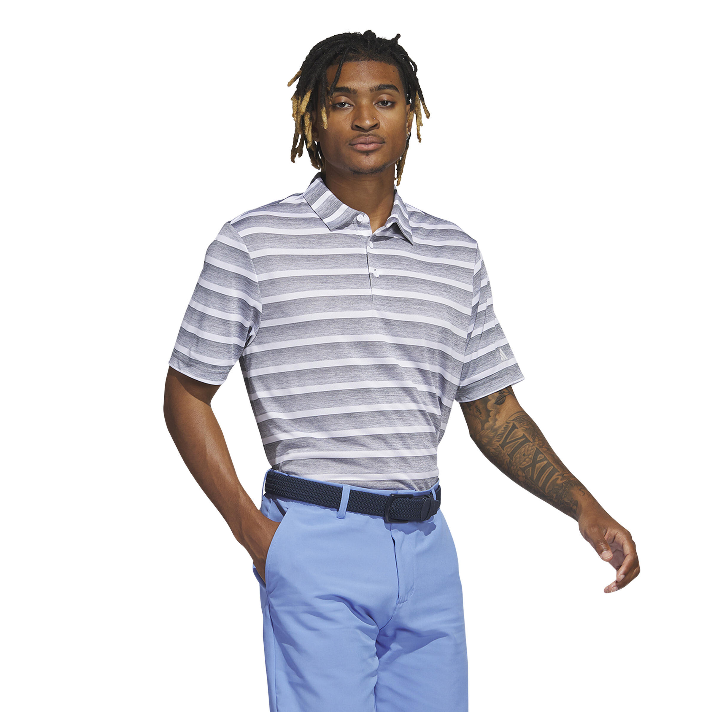 Polo à rayures bicolores adidas 2/7