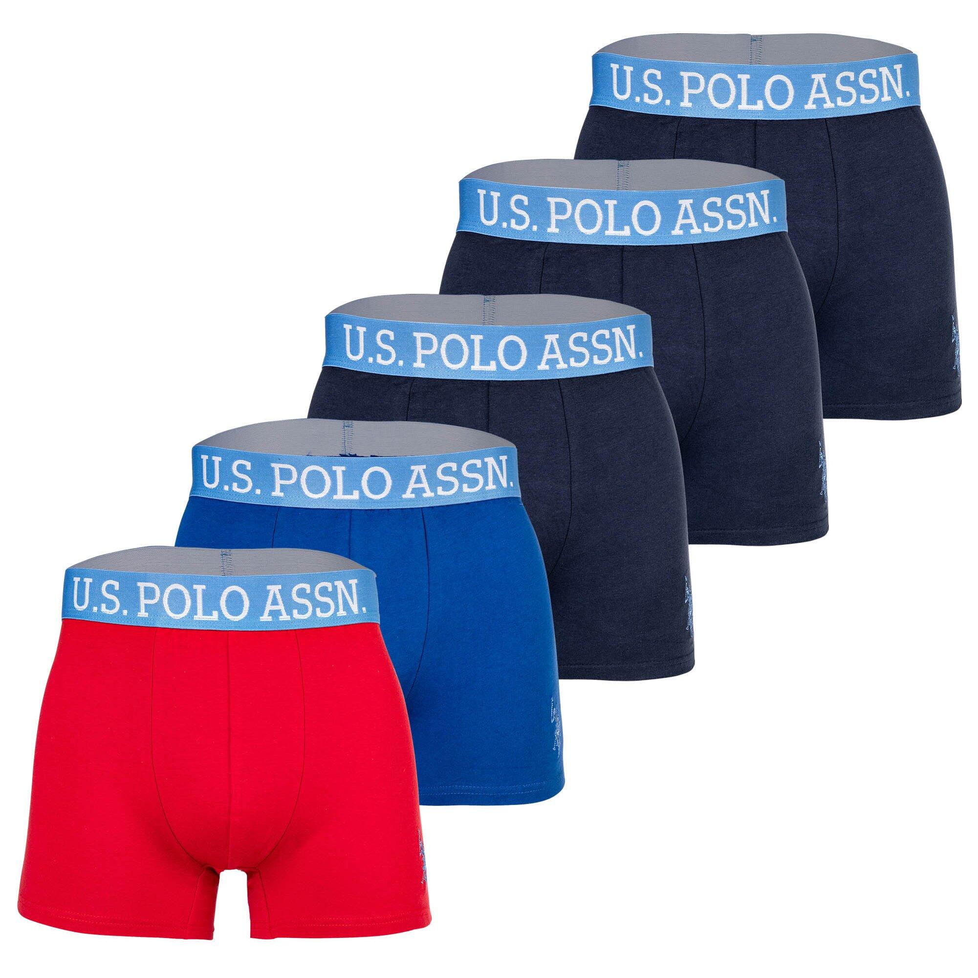 U.S. POLO ASSN. Boxershort Herren 5er Pack Figurbetont
