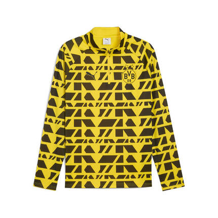 Haut d'avant-match à 1/4 zip Borussia Dortmund Homme PUMA