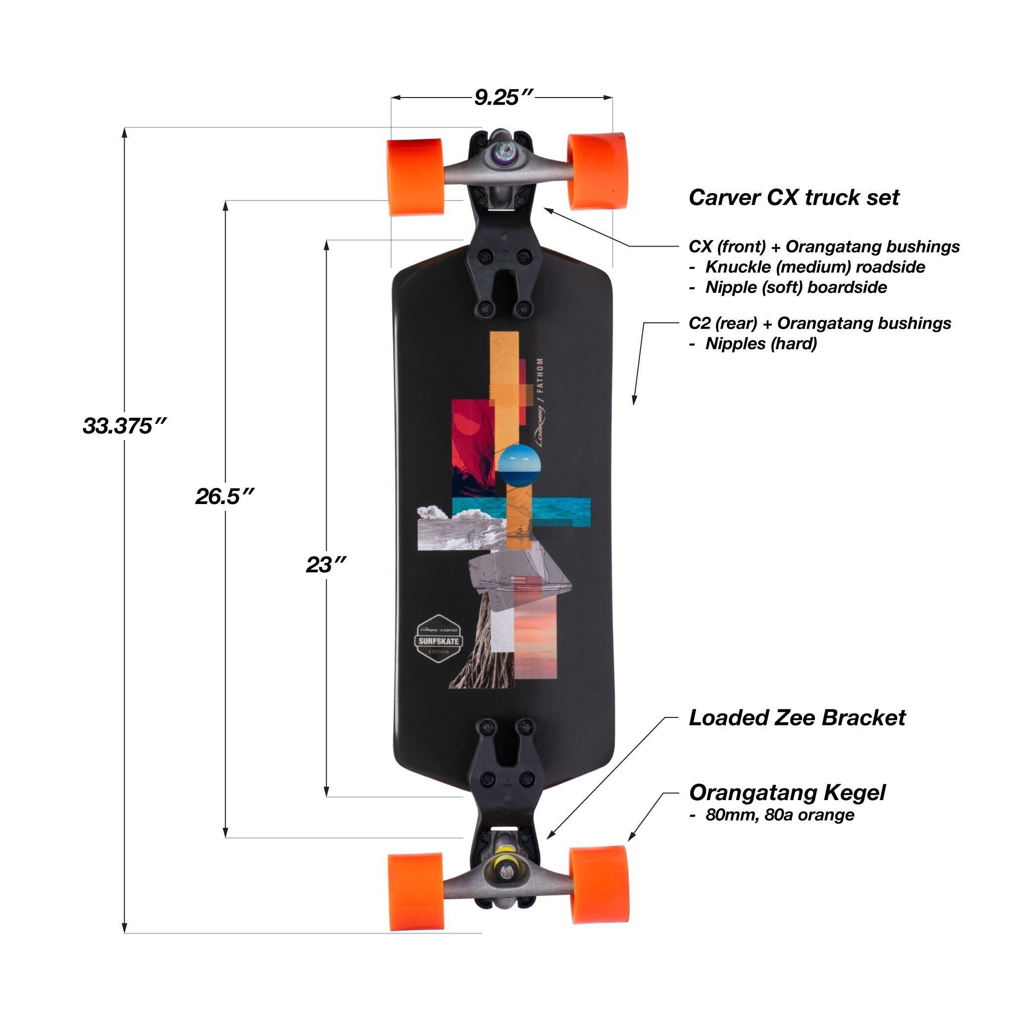 Planche Complete Fathom Surfskate LOADED 2/4