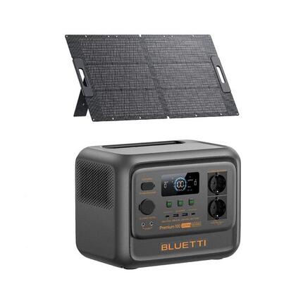 Kit tragbare Powerstation BLUETTI Premium 100 V2 + Solarpanel 100 W (0% MwSt)