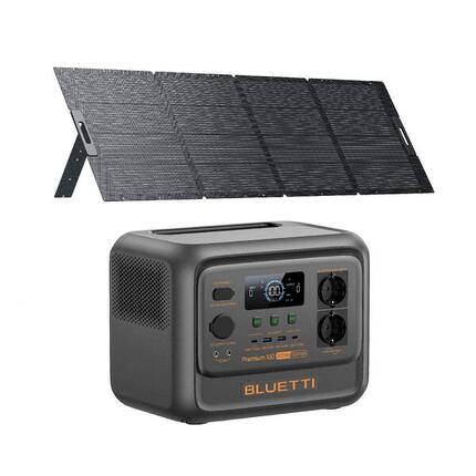 Kit tragbare Powerstation BLUETTI Premium 100 V2 + Solarpanel 350 W (0% MwSt)
