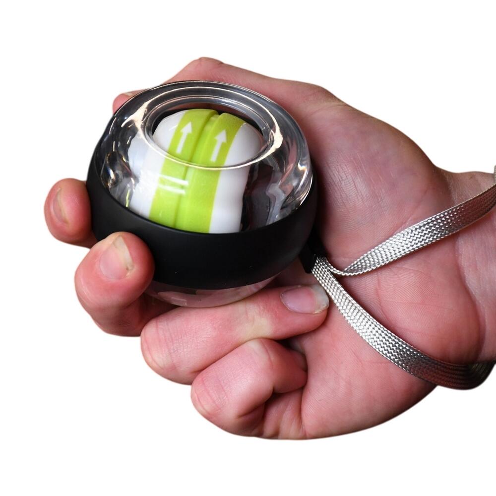 Exerciser Wrist Exercise Ball (Black/Green) One Size 3/3