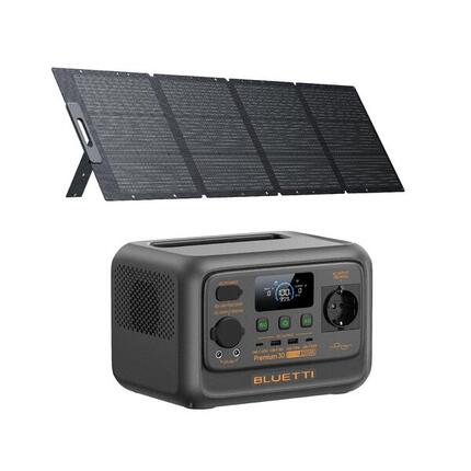 Kit tragbare Powerstation BLUETTI Premium 30 V2 + Solarpanel 200 W (0% MwSt)