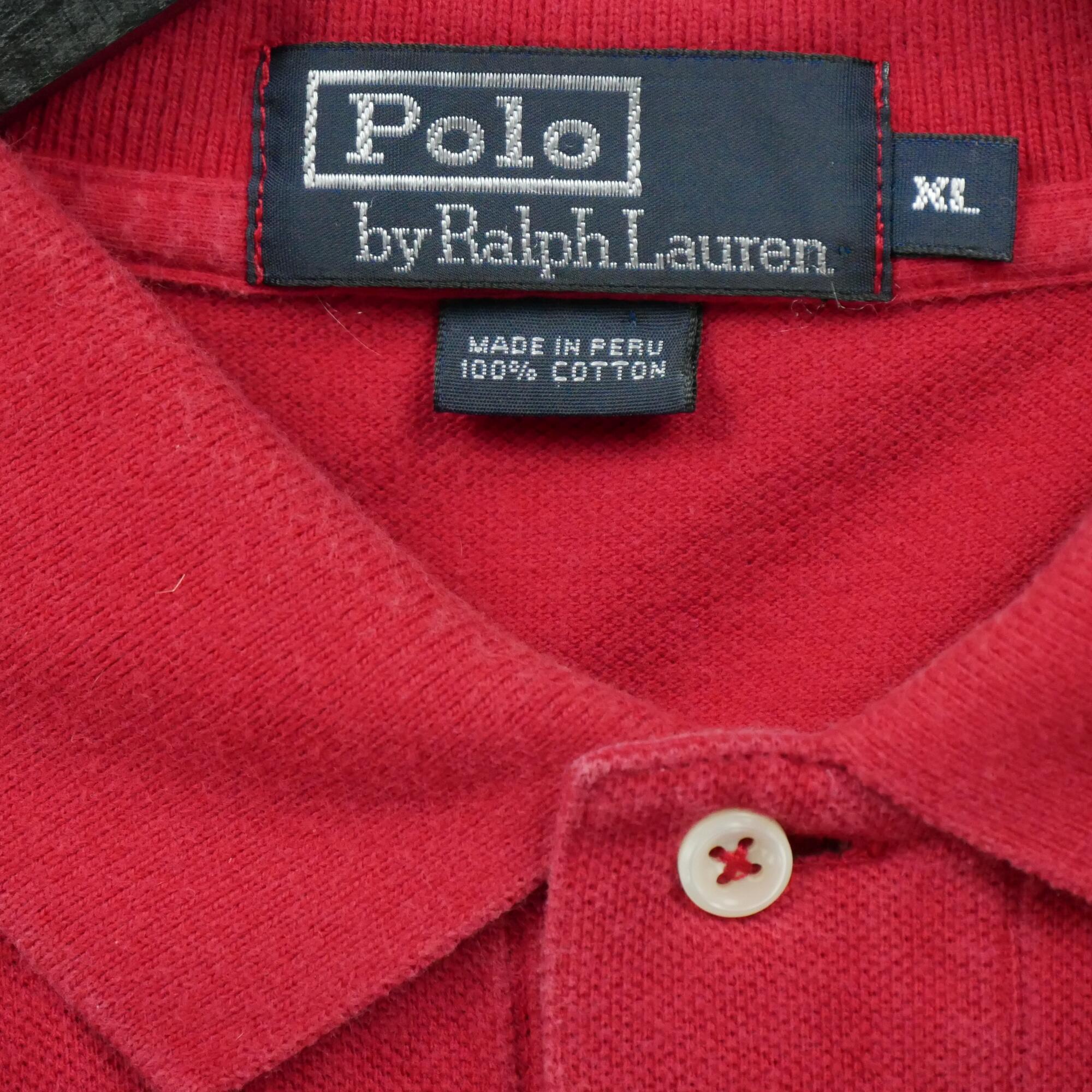 Reconditionné Polo manches courtes Homme Rouge homme