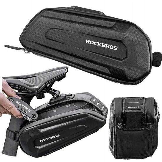 Torba rowerowa podsiodłowa Rockbros 1,8 L klips + regulacja