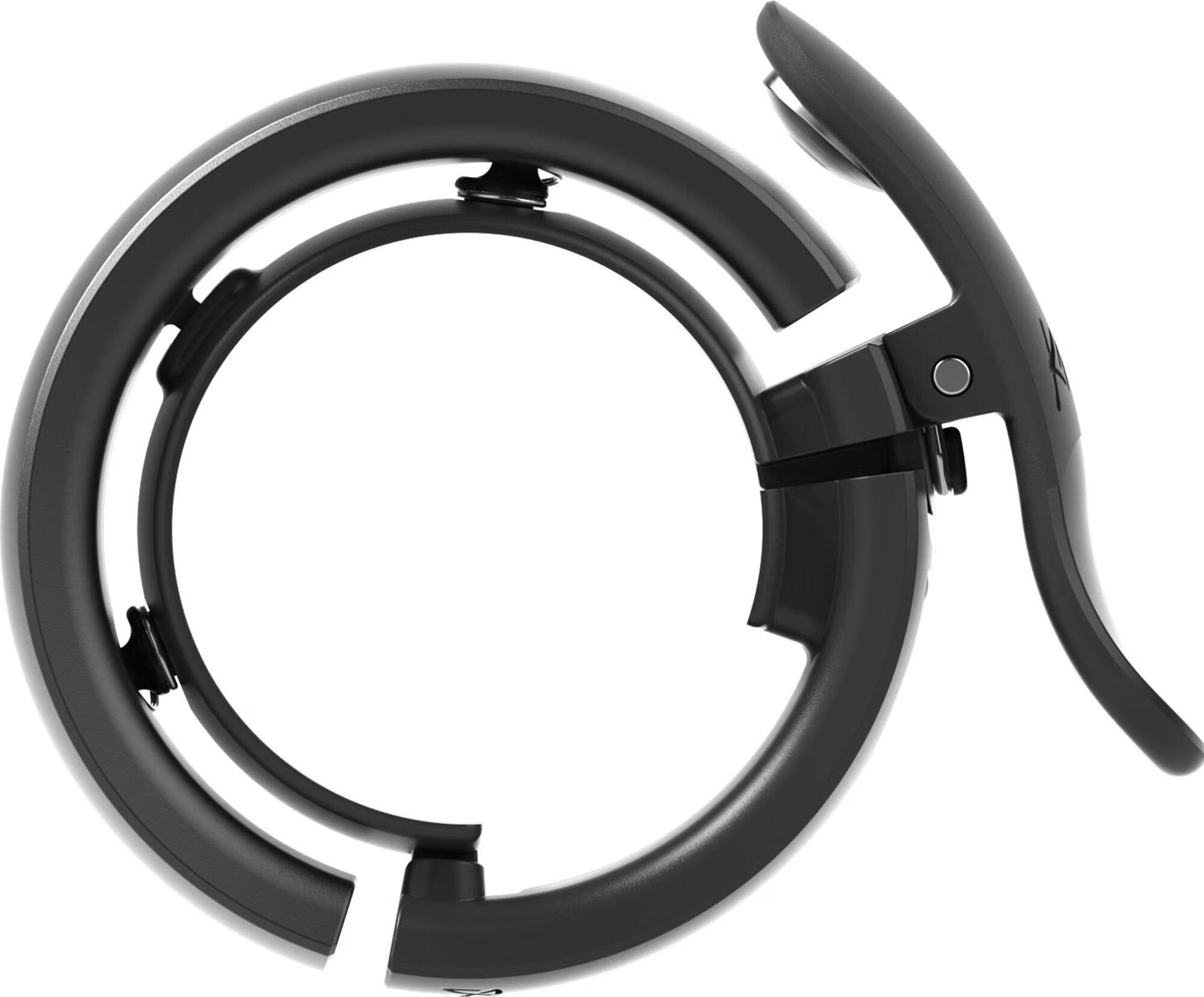 Sonnette vélo Knog Oi Prima Large 31,8 mm noire, nylon renforcé 2/7