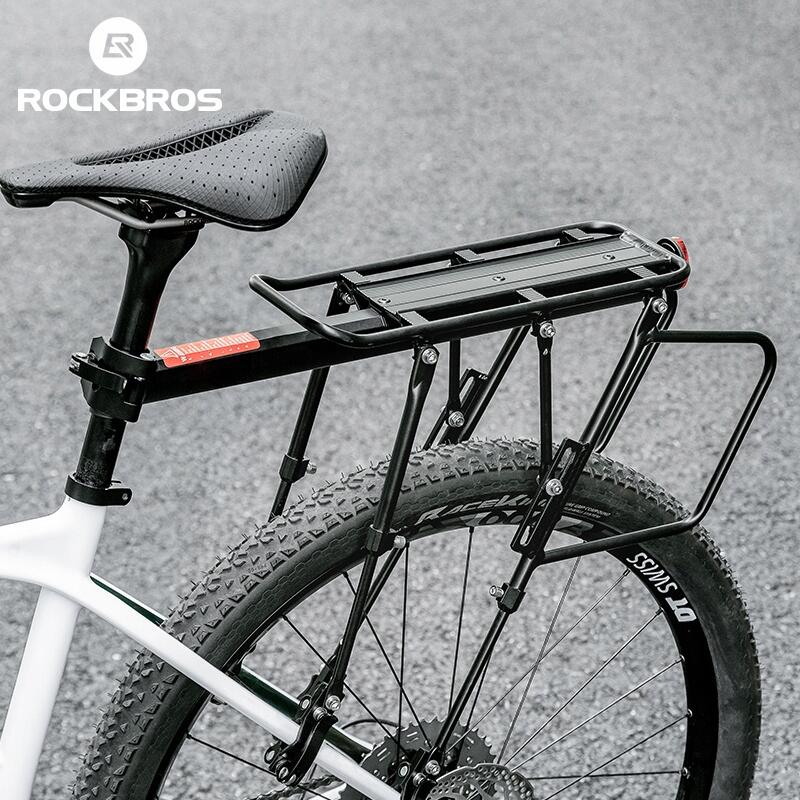 Bagażnik rowerowy Rockbros tylny czarny aluminium do 25kg